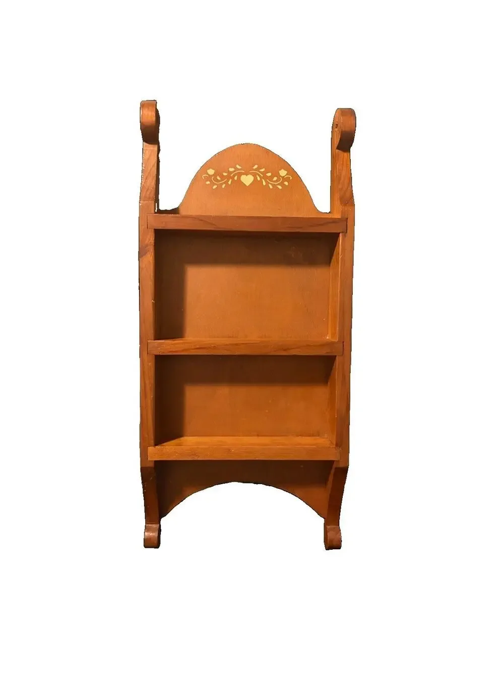 Vintage 3 Tiered Folk Art Decorative Shelf For Spices Or Figurines {Primitive)